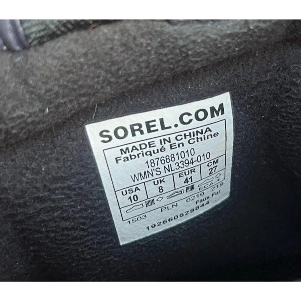 Sorel Women's 10 Out 'N About Mid Puffy Winter Snow Boots Waterproof